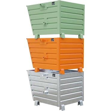 Stackable tipping container